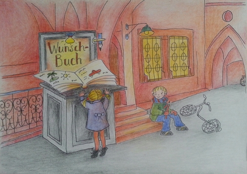 Cartoon: may all your wishes come true! (medium) by iris lydia tagged weihnachten,christmas,wünsche,wünschen,wish,wunsch,wishes,of,book