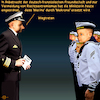 Cartoon: Marine - Makrone (small) by PuzzleVisions tagged puzzlevisions,bundeswehr,armed,forces,germany,von,der,leyen,traditionen,traditions,marine,navy,macron,makrone