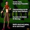 Cartoon: Caro und Karli 1 (small) by PuzzleVisions tagged puzzlevisions,karli,caro,eisprung,ovulation,friend,freundin