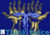 Cartoon: Save water 1 (small) by PuzzleVisions tagged water,ressource,wasser,sparen,lebensgrundlage,life,hands,hände,think,twice,denke,zweimal