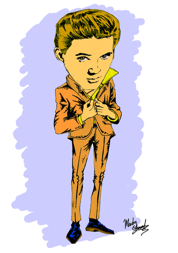 Cartoon: Billy Fury (medium) by Marty Street tagged billy,fury