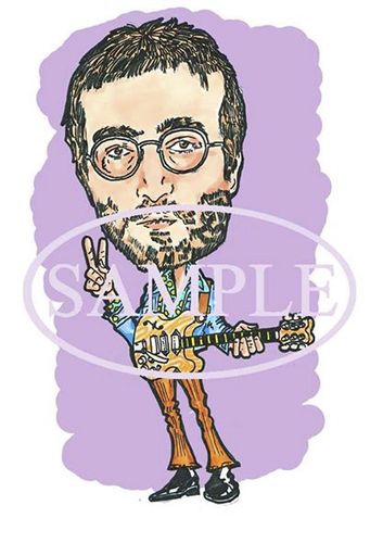 Cartoon: Lennon (medium) by Marty Street tagged lennon,beatles