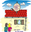 Cartoon: GEZ (small) by Leopold tagged gez,gebühren,ehepaar,satanlage,schüssel,haus,dach,öffentlich,rechtliche,ard,zdf