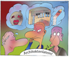 Cartoon: Baureportage (small) by toBee tagged bau,probleme,kommunikation