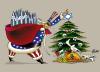 Cartoon: Christmas in Palestine (small) by KARRY tagged israel,gaza,palestina
