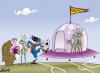 Cartoon: Galactic Soccer (small) by KARRY tagged soccer,football,universe,ufo