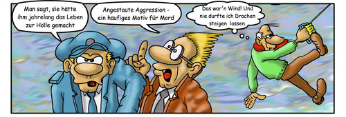 Cartoon: Herbst-Wind (medium) by Troganer tagged herbst,wind,mord,polizei,untersuchung,ehe,beziehung,unterdrückung