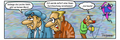 Cartoon: Herbst-Wind (medium) by Troganer tagged herbst,wind,mord,polizei,untersuchung,ehe,beziehung,unterdrückung