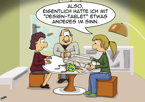 Cartoon: Design-Tablet (medium) by pierre-cda tagged design,geburtstag,geschenk,computer,pad,ipad,tablet,designtablet