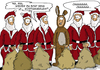 Cartoon: Mal wieder zu spät? (small) by pierre-cda tagged weihnachten,xmas,kostüm,weihnachtsmann
