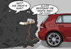 Cartoon: Vermessen (small) by pierre-cda tagged vw,volkswagen,abgas,betrug,skandal,auto,abgaswerte