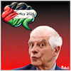 Cartoon: Palestinian statehood (small) by Babak Massoumi tagged joseph,borrell,palestine,european,union