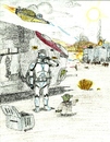 Cartoon: Clone wars (small) by uharc123 tagged yoda,clone,star,wars,lightsaber,war