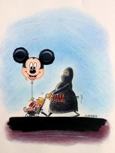 Cartoon: mickeyterror (medium) by o-sekoer tagged sekoer