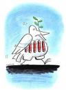Cartoon: crazy bird (small) by o-sekoer tagged free bird war