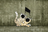 Cartoon: wallcats (small) by o-sekoer tagged cat