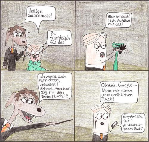 Cartoon: Inspector Snoozl-Avada Kedavra (medium) by Jakobine tagged fussball,inspector