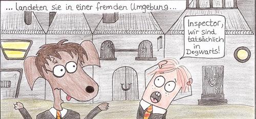 Cartoon: Inspector Snoozl-Avada Kedavra (medium) by Jakobine tagged fussball,inspector