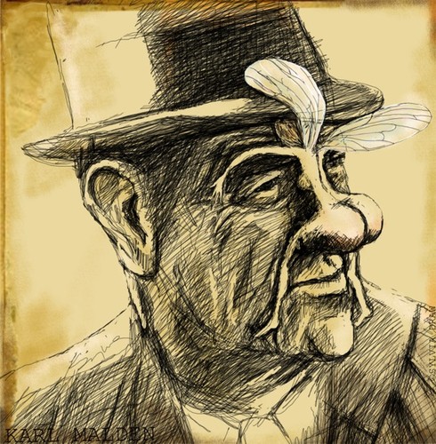 Cartoon: karl malden (medium) by sylvia tagged karl,malden,fairy