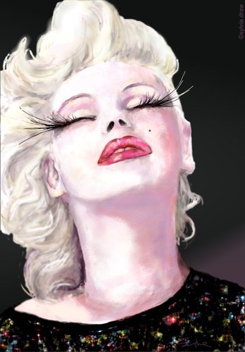 Cartoon: marilyn (medium) by sylvia tagged marilyn,monroe