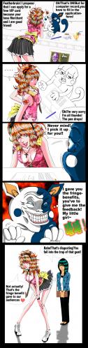 Cartoon: The pen drop!!part1 (medium) by DJ SAVIOR tagged animals,art,beziehung,caricature,cartoon,character,comic,design,dog,frau,girl,humor,humour,illustration,line,love,man,mann,music,tiere,woman,freak,babelicious,featherbrain,drop