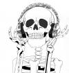 Cartoon: The skull enjoy the music (small) by DJ SAVIOR tagged art,australia,beach,birthday,blue,bw,california,canada,canon,china,christmas,city,concert,dog,england,europe,family,festival,flower,flowers,food,france,friends,fun,germany,green,holiday,italy,japan,london,macro,music,nature,new,newyork,night,nikon,nyc,par