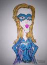 Cartoon: Batgirl (small) by rocknoise tagged cartoon,humor,mrmatt,batgirl,batman,caricature