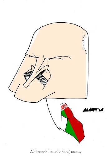 Cartoon: Aleksandr Lukashenko (medium) by Amorim tagged aleksandr,lukashenko,belarus