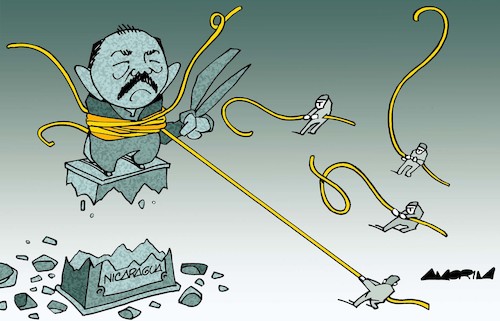 Cartoon: Daniel Ortega... (medium) by Amorim tagged daniel,ortega,nicaragua,elections