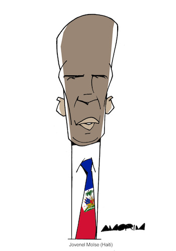 Cartoon: Haiti II (medium) by Amorim tagged haiti,jovenel,moise,protests