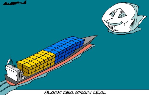 Cartoon: Icebergs (medium) by Amorim tagged russia,putin,ukraine,grains,russia,putin,ukraine,grains