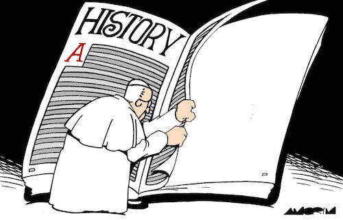 Cartoon: Pope (medium) by Amorim tagged vatican,popefrancis