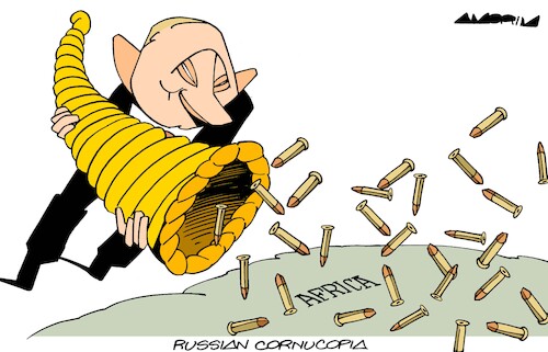 Cartoon: Wheat (medium) by Amorim tagged putin,wheat,africa,putin,wheat,africa