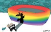 Cartoon: Allianz Stadium (small) by Amorim tagged uefa,allianz,stadium,lgbtqia