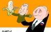 Cartoon: Chain of command (small) by Amorim tagged prigojin,choigu,putin,russia,wagner