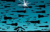 Cartoon: Christmas sky (small) by Amorim tagged gaza palestina israel