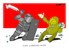 Cartoon: Clashes... (small) by Amorim tagged lockdown,riots,netherland