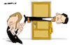 Cartoon: Deadlocks (small) by Amorim tagged france,elections,macron,gabriel,attal