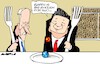 Cartoon: Dinner (small) by Amorim tagged joe,biden,xi,jinping