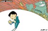 Godzillas (small) Cartoon: Godzillas (small) by Amorim tagged japan,sanaetakaichi,inflation
