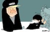 Cartoon: Iran protests (small) by Amorim tagged trump,iran,protests