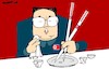 Cartoon: North Korean hunger (small) by Amorim tagged north,korea,hunger,kim,jong,un