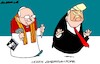 Cartoon: The Exorcist (small) by Amorim tagged popeleoxiv,trump,vatican