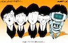Cartoon: The fifth Beatle... (small) by Amorim tagged artificial,inteligence,the,beatles,john,lennon