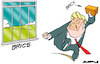 Cartoon: Windows (small) by Amorim tagged trump,brics,tariffs