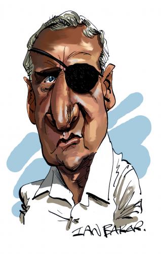 Cartoon: Adolfo Celi (medium) by Ian Baker tagged adolfo,celi,amilio,largo,thunderball,james,bond,007,villain,caricature