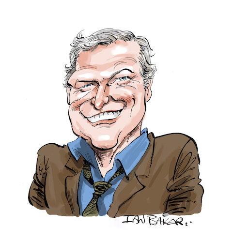 Cartoon: Brian Dennehy (medium) by Ian Baker tagged brian,dennehy,rambo,first,blood,actor,famous,celebrity,ian,baker,caricature,cartoon,hollywood,films,fx,death,of,salesman,miami,vice