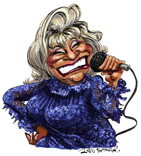 Cartoon: Celia Cruz (medium) by Ian Baker tagged celia,cruz,salsa,singer,ja...
