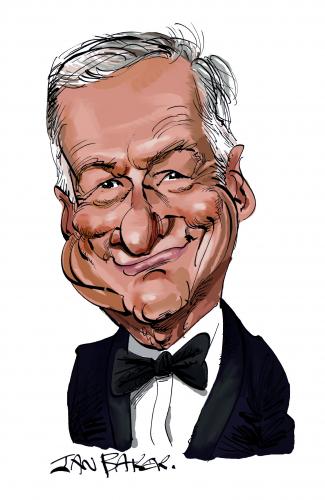 Cartoon: Hugh Hefner (medium) by Ian Baker tagged hugh,hefner,playboy,caricature