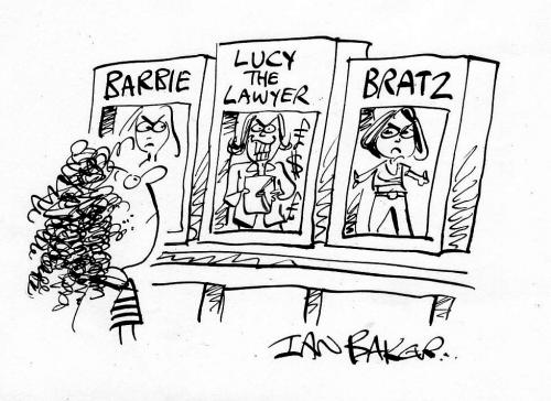 Cartoon: Magazine gag cartoon (medium) by Ian Baker tagged dolls,barbie,bratz,toys